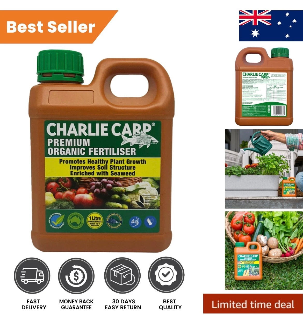 1L  Organic Fertiliser - Supports Plant Growth & Soil Health Naturally